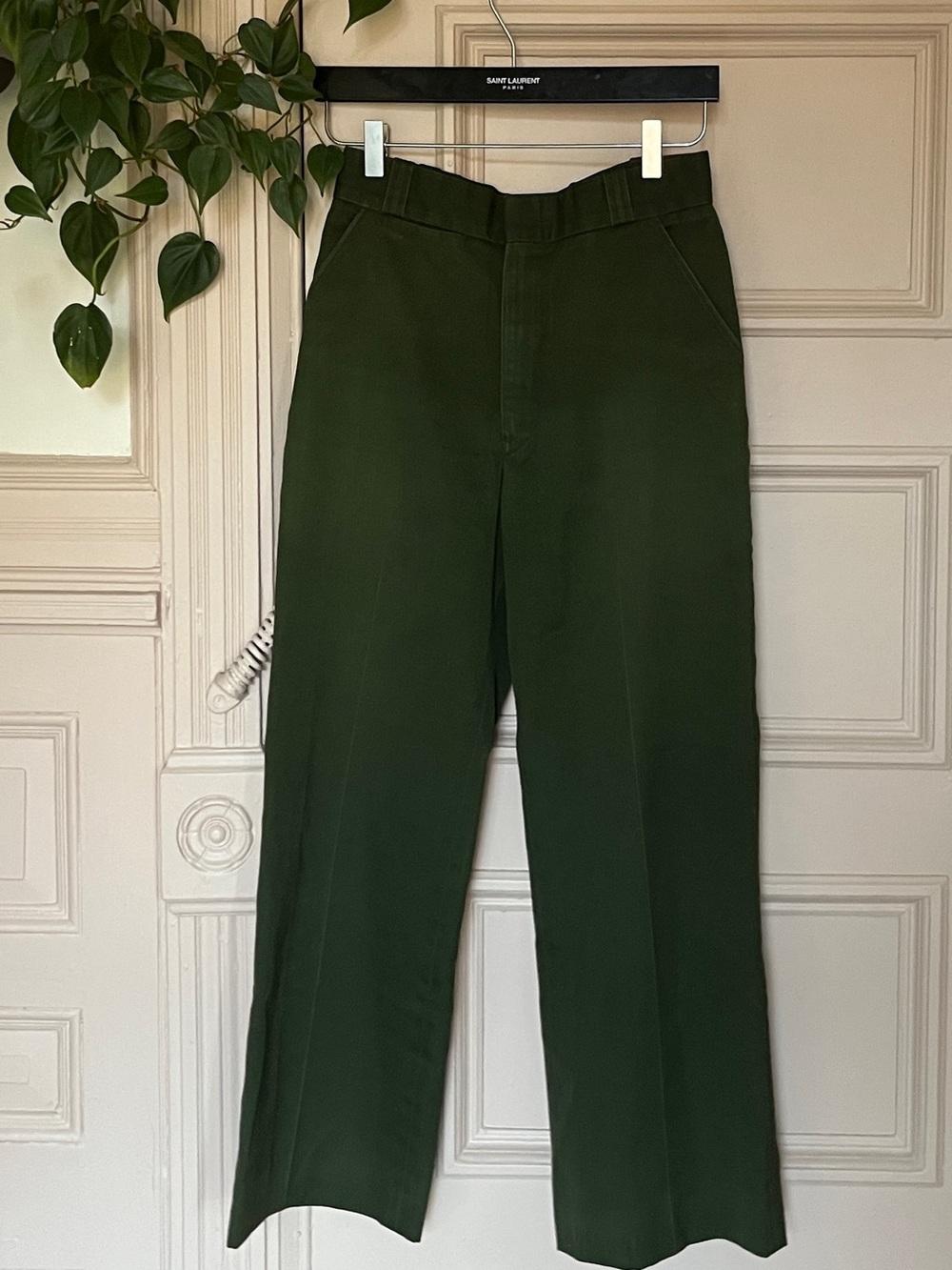 National Park Service Vintage Ranger Pants, green trousers high waist straight